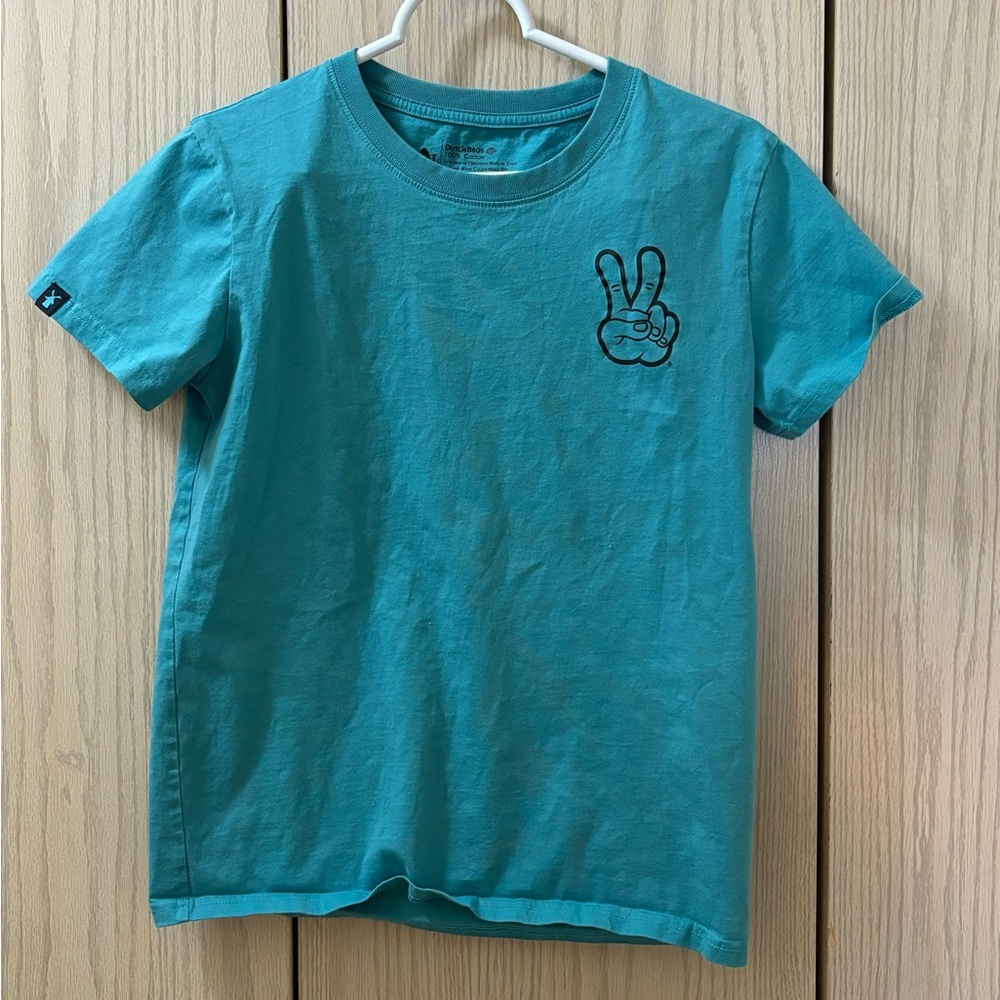 Blue Dutch Bros graphic t-shirt